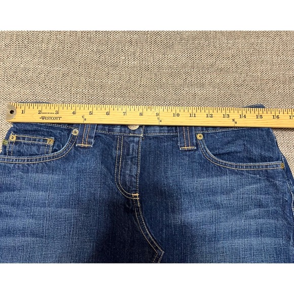 J Crew SPRING Casual Denim Skirt Blue A Line Classic Button Fly Women's Size - Picture 5 of 7